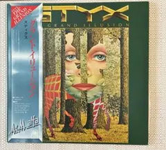 Styx The Grand Illusion LP Japan Original 1977 A&M Records Obi Strip Included