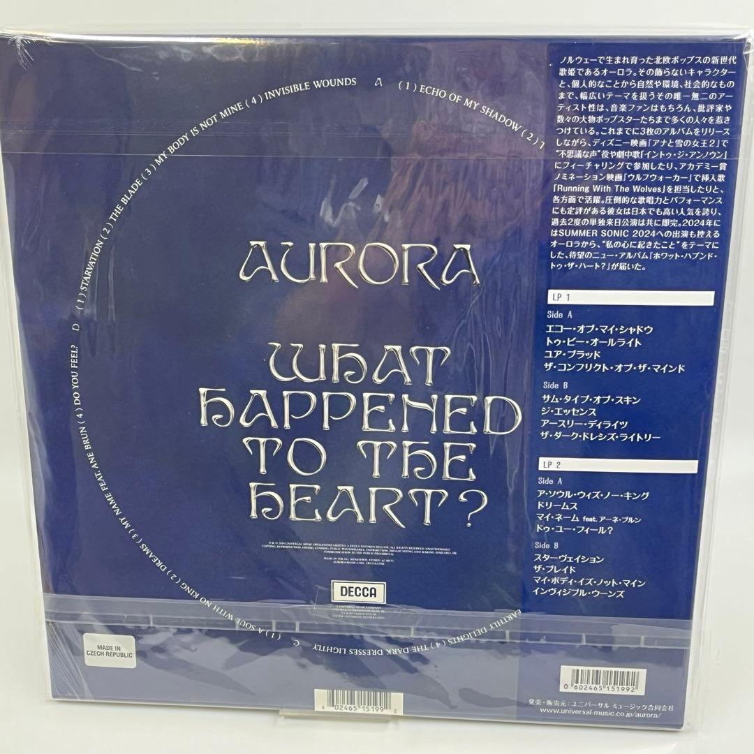 AURORA What Happened To The Heart? Japan Ltd 500 Copy 2LP Obi Signed Art Card