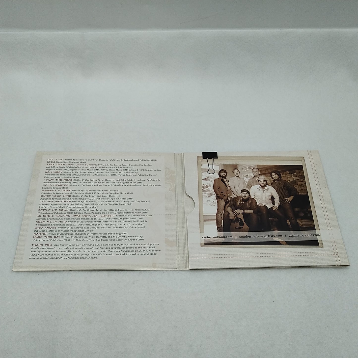 Zac Brown Band "You Get What You Give" CD, paper sleeve, used