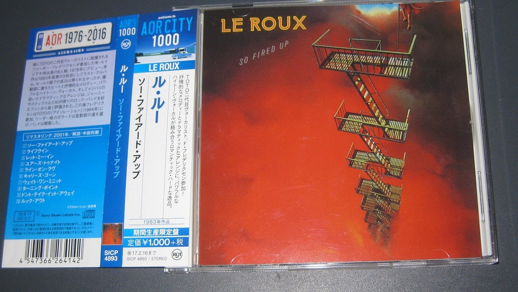 Le Roux So Fired Up CD 2016 Fergie Frederiksen TOTO Participation, Obi Used | Japansoundstore