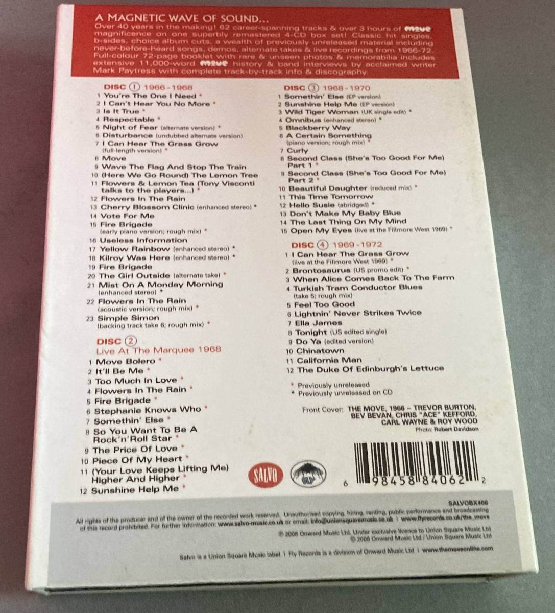 The Move Anthology 1966-1972 4CD Import Limited Edition Used | Japansoundstore