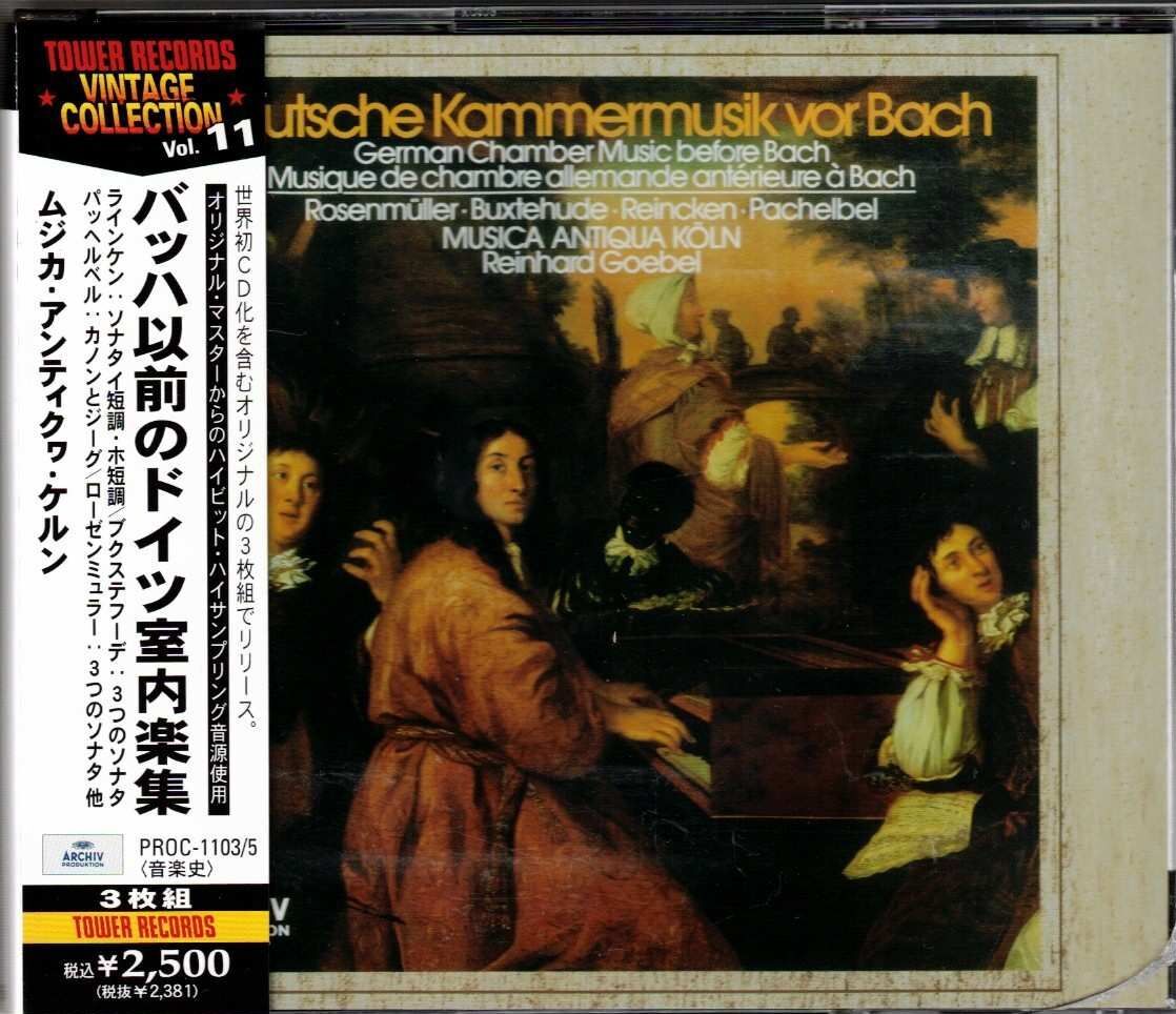 German Early Chamber Music 3CD Set Bach Predecessors Collectible Used | Japansoundstore