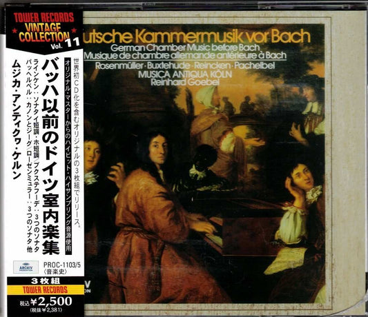 German Early Chamber Music 3CD Set Bach Predecessors Collectible Used | Japansoundstore