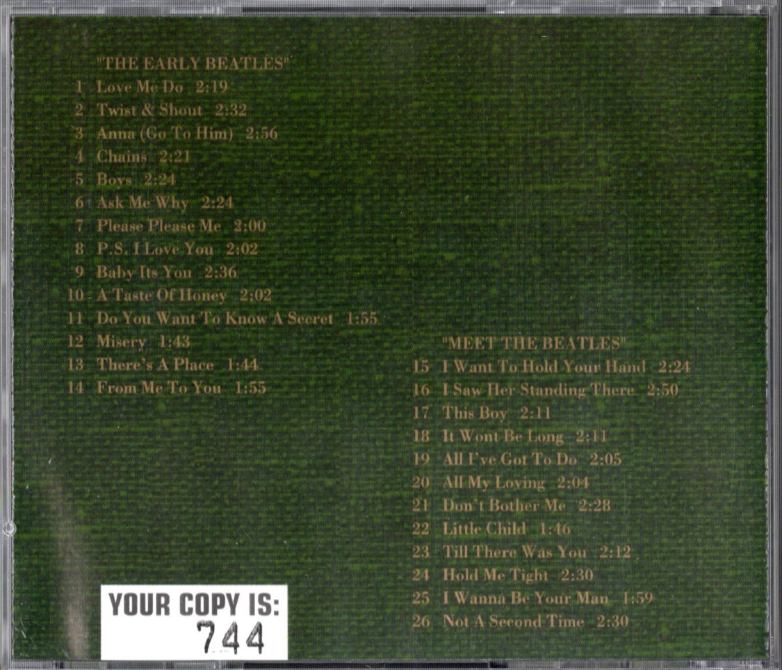 Beatles CD Early & Meet The Beatles Limited No EU 1994 2-in-1 Press Edition | Japansoundstore