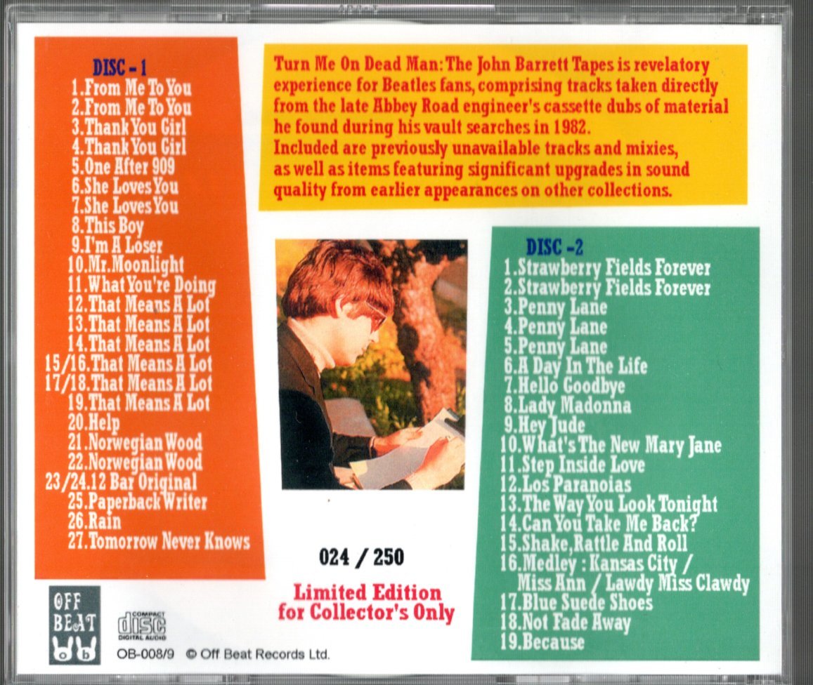 Beatles TURN ME ON DEAD MAN CD-R 1999 Limited No Included Used | Japansoundstore