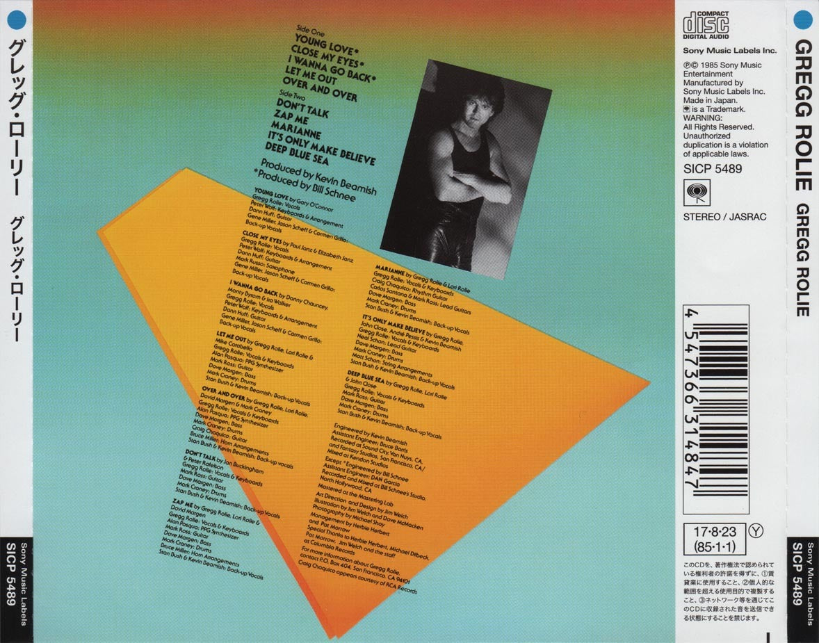 Gregg Rolie 1985 2017 Japanese Edition CD Remastered Album Used | Japansoundstore
