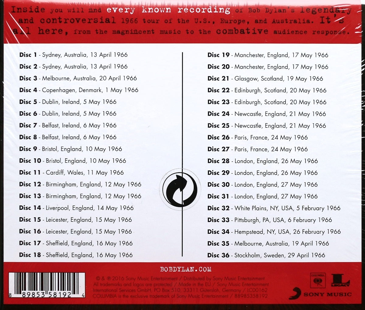 Bob Dylan 1966 Live Recordings CD 36 Disc Set Europe Edition Used | Japansoundstore