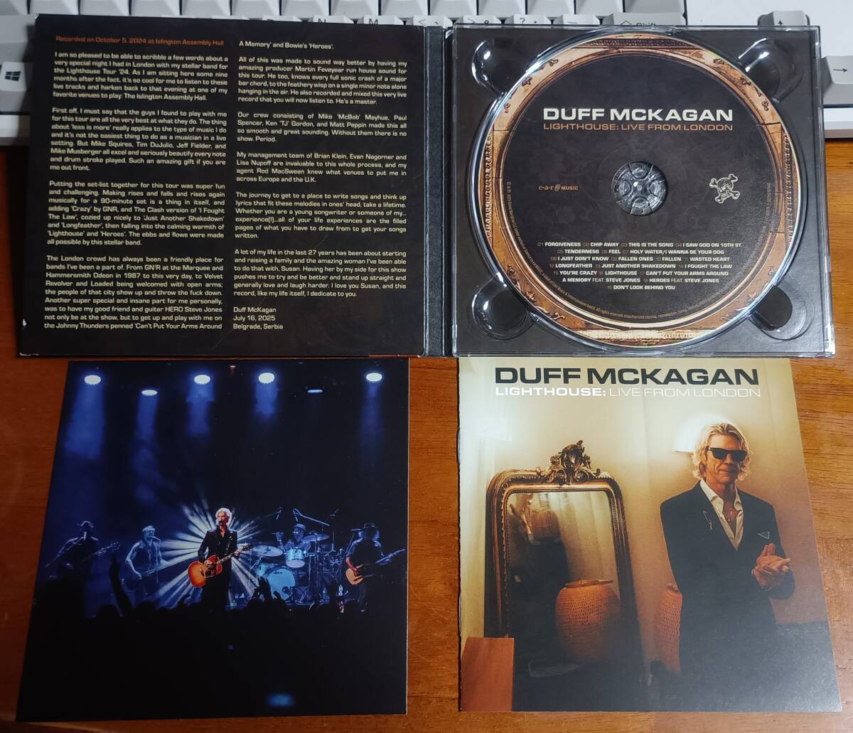 Duff McKagan LIGHTHOUSE: Live From London Used Guitar CD Music Album | Japansoundstore