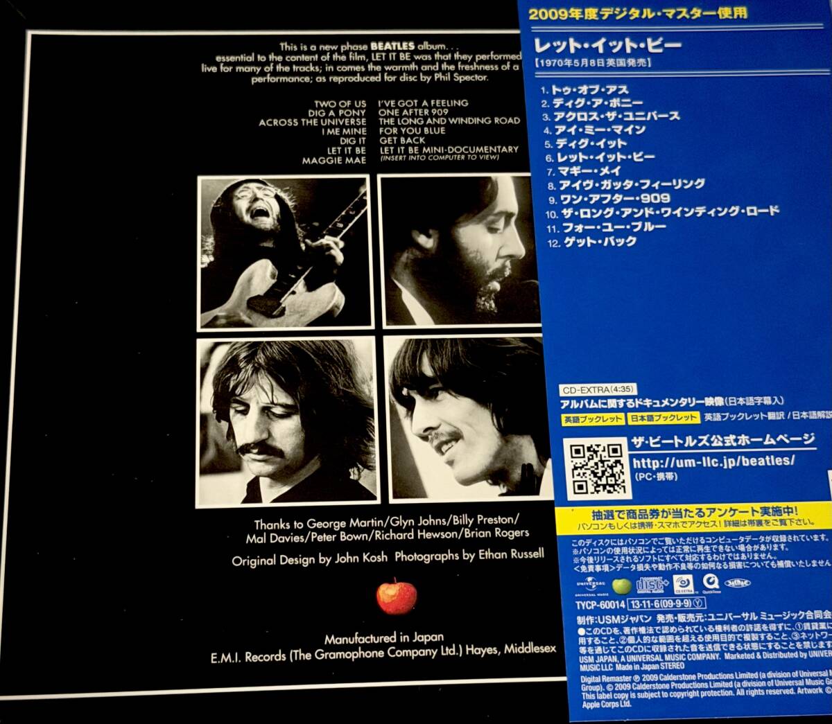 The Beatles LET IT BE CD with Obi Limited Edition  Paper Jacket J. Lennon Paul M | Japansoundstore