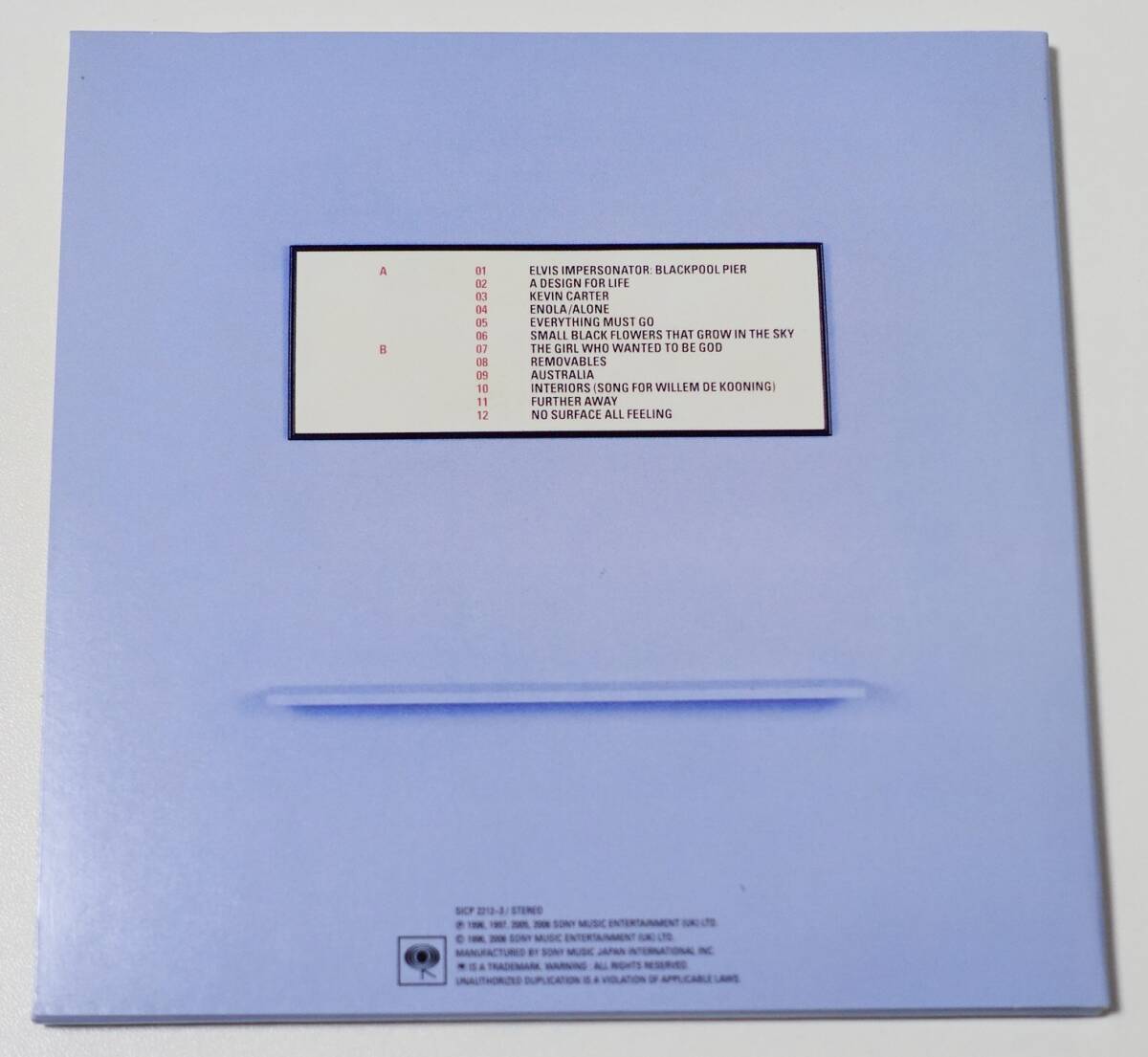 Manic Street Preachers EVERYTHING MUST GO Ltd Ed CD Out of Print Obi First Press | Japansoundstore