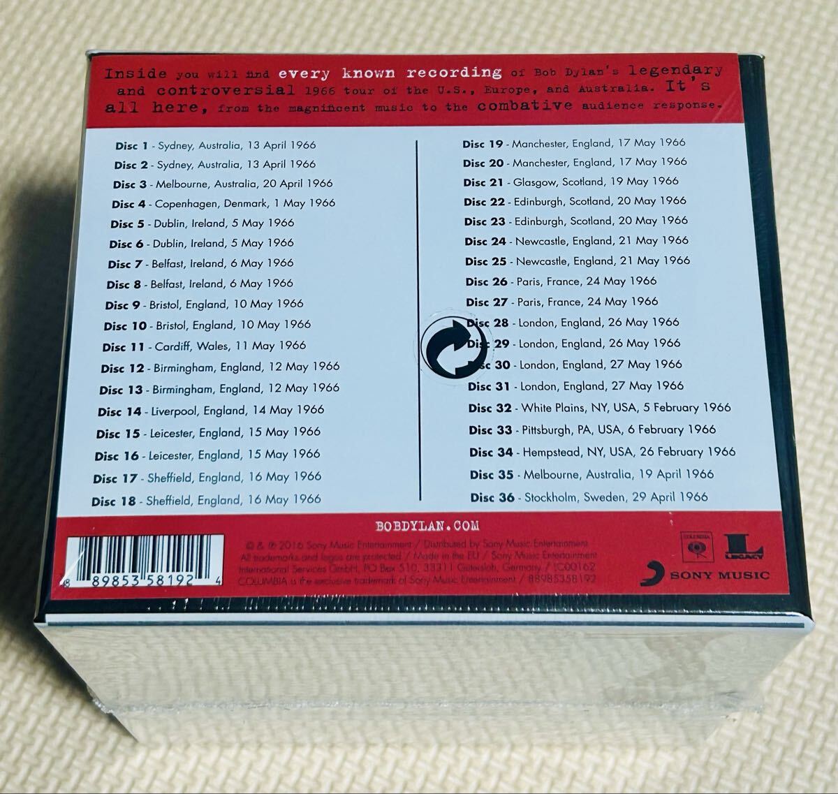 Bob Dylan 36 CD Box Set Unopened Limited Edition The 1966 Live Recordings, Used | Japansoundstore