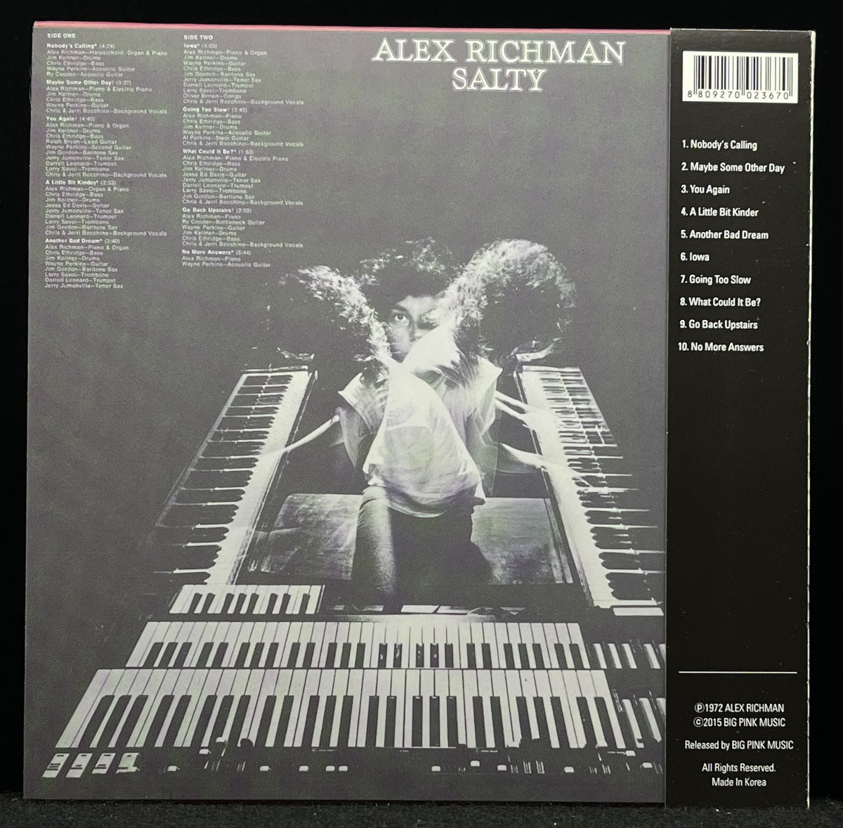 Alex Richman Salty CD Limited Edition Paper Jacket Used | Japansoundstore