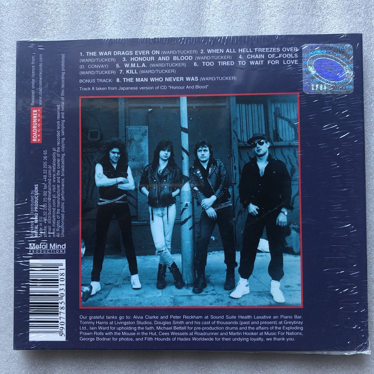 TANK HONOUR & BLOOD Limited Ed Digipak CD Gold Disc  Unopened | Japansoundstore