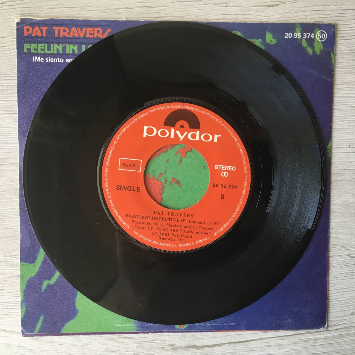 Pat Travers Feelin' in Love Spanish Edition LP Vinyl Collectible | Japansoundstore