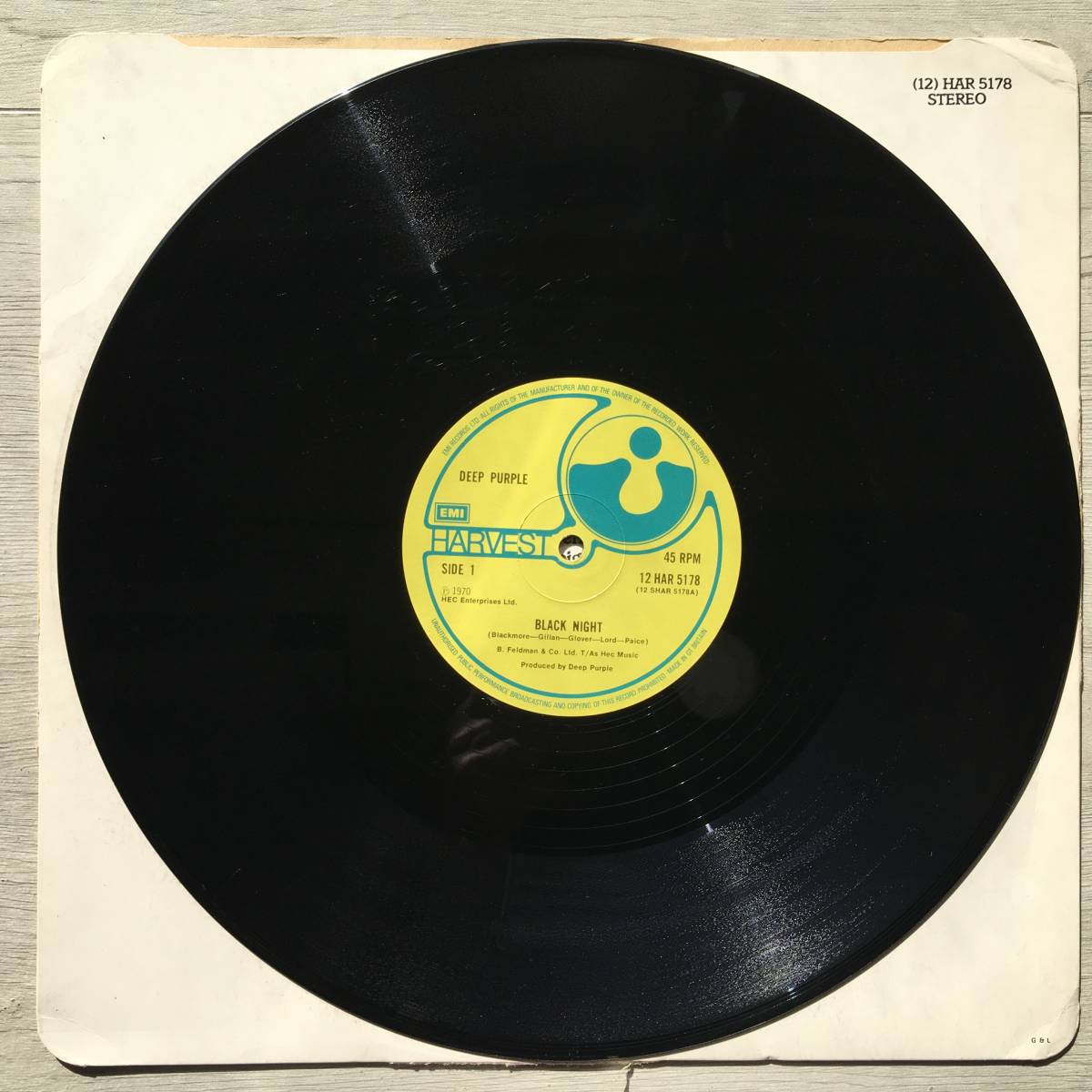 Deep Purple Black Night UK Vinyl LP Collectible Used | Japansoundstore