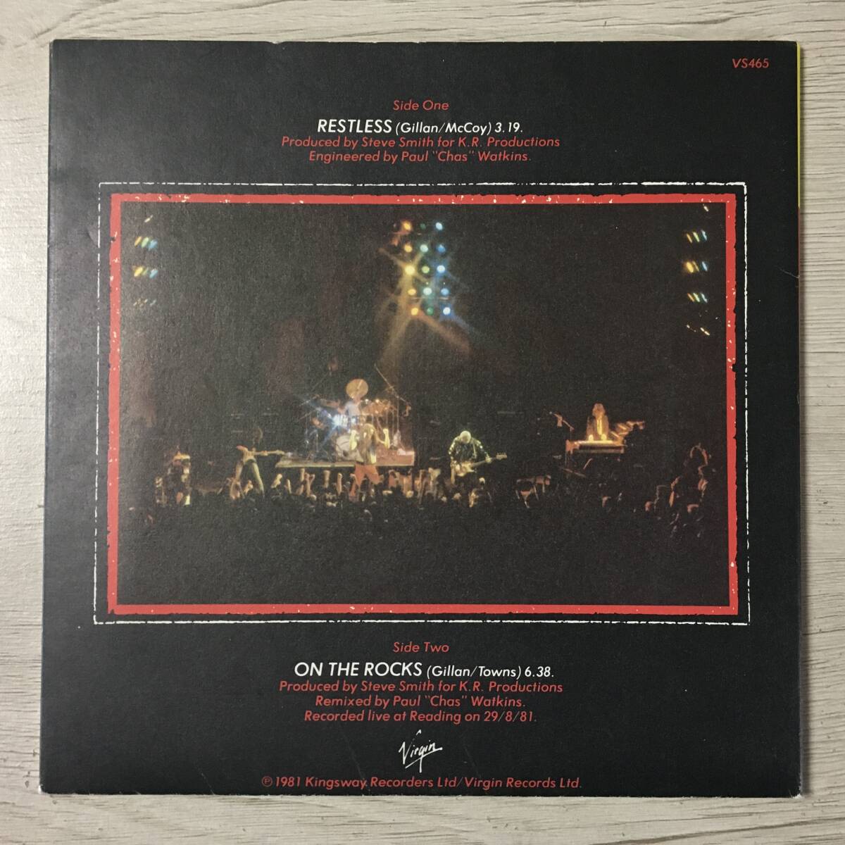 Gillan Restless UK Poster Sleeve Collectible Used | Japansoundstore