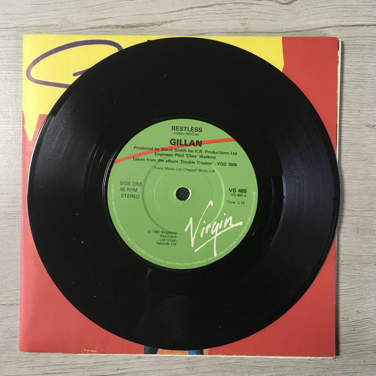 Gillan Restless UK Poster Sleeve Collectible Used | Japansoundstore