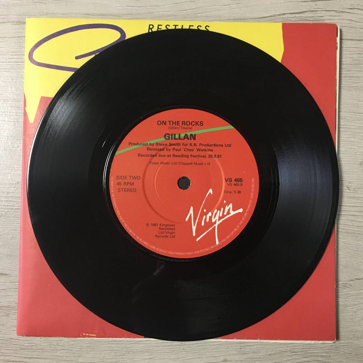 Gillan Restless UK Poster Sleeve Collectible Used | Japansoundstore