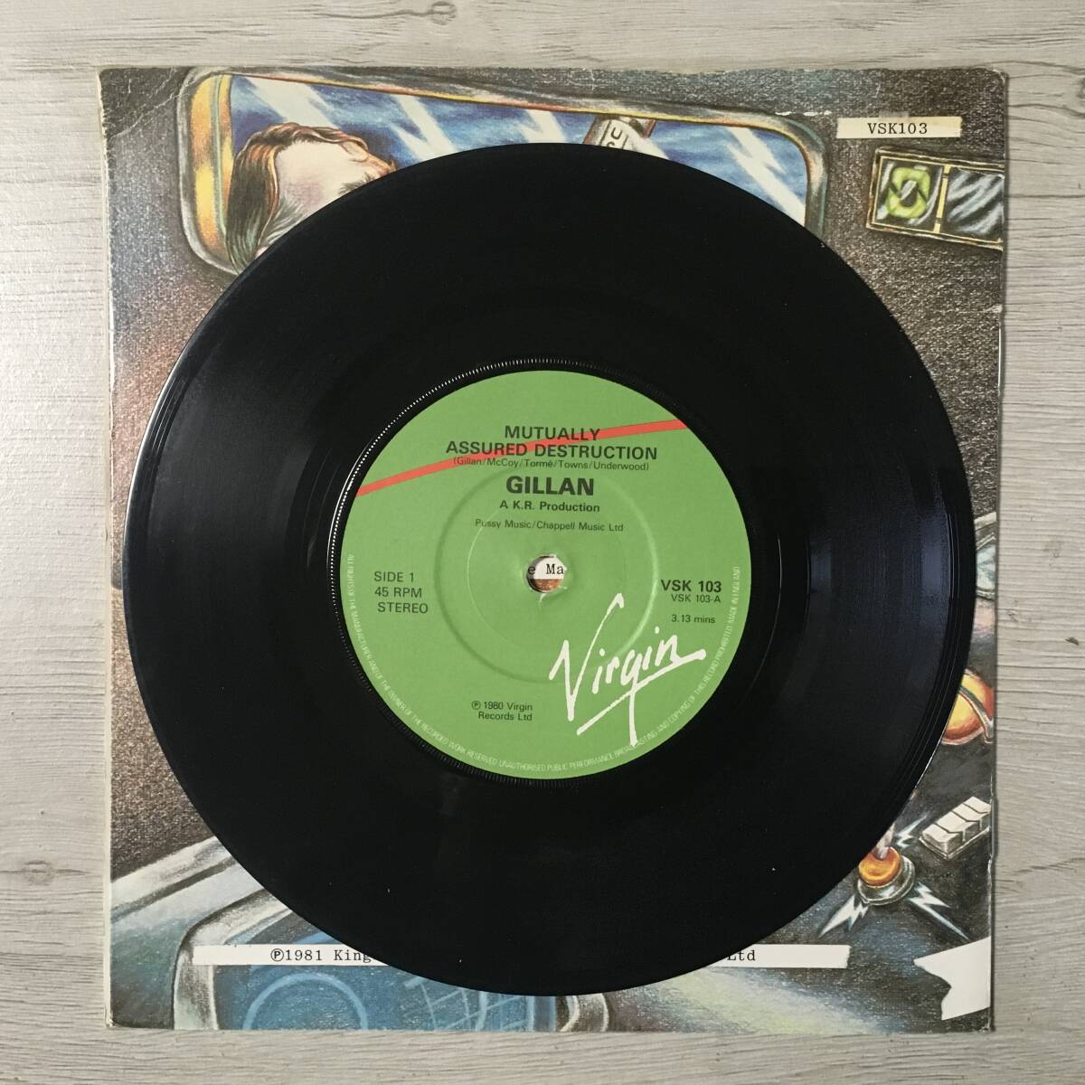 Gillan Mutually Assured Destruction UK Booklet Sleeve - Collectible, Used | Japansoundstore