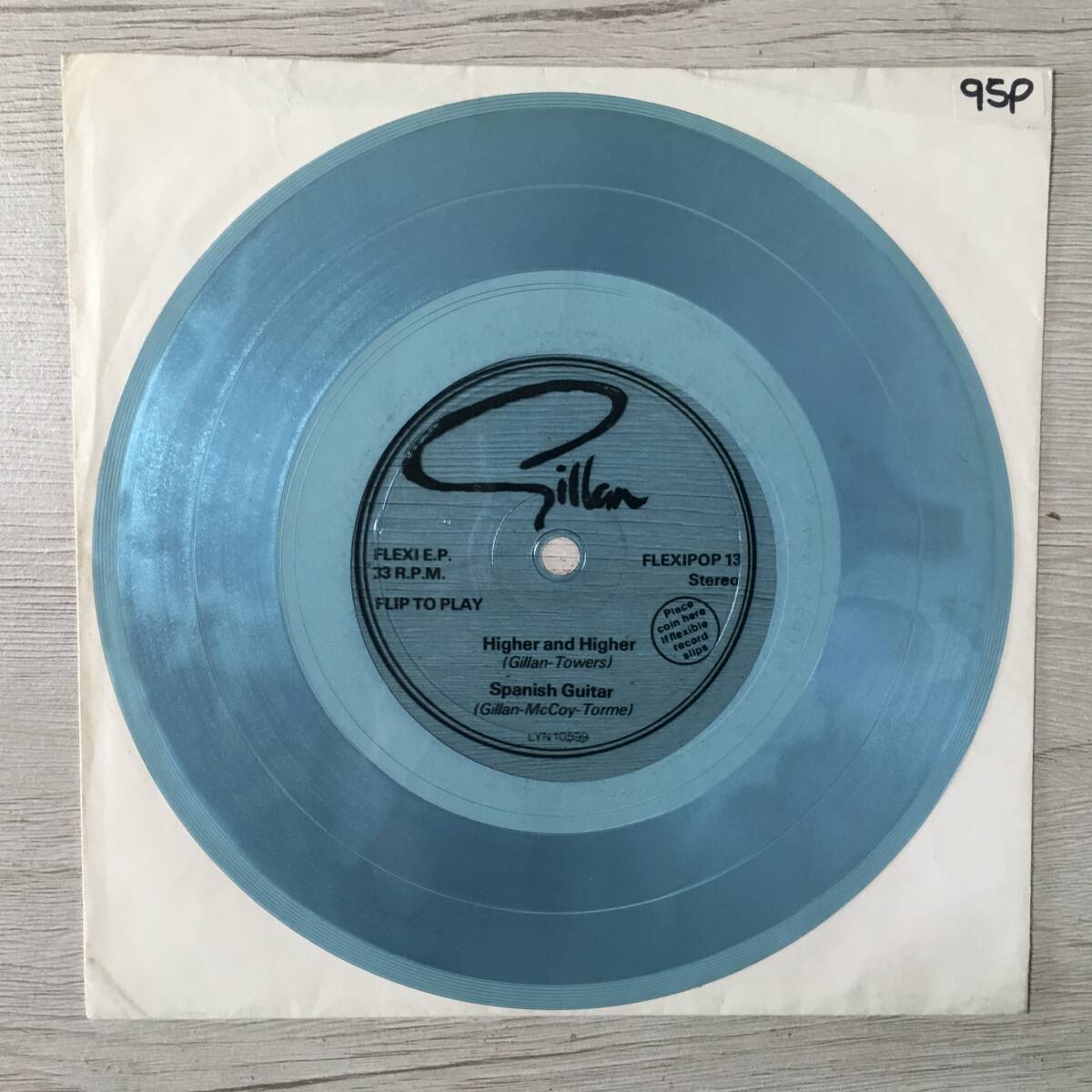Gillan Higher and Higher UK Flexi Disc Collectible Used | Japansoundstore