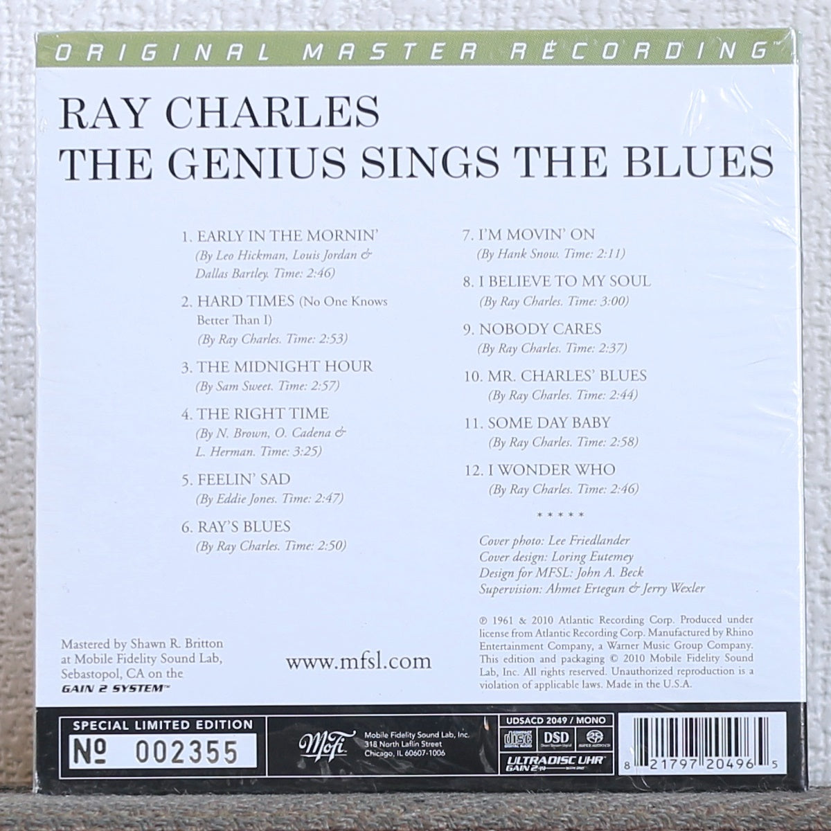 Ray Charles The Genius Sings the Blues SACD CD Limited Edition High Quality | Japansoundstore