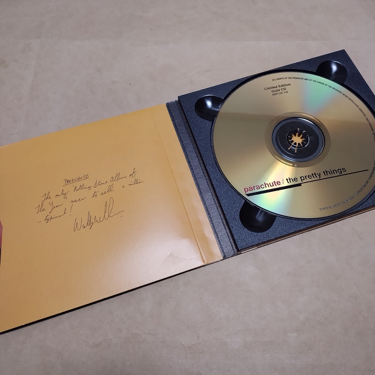 PRETTY THINGS PARACHUTE Limited Edition Gold CD No.3000, Sealed, Used | Japansoundstore