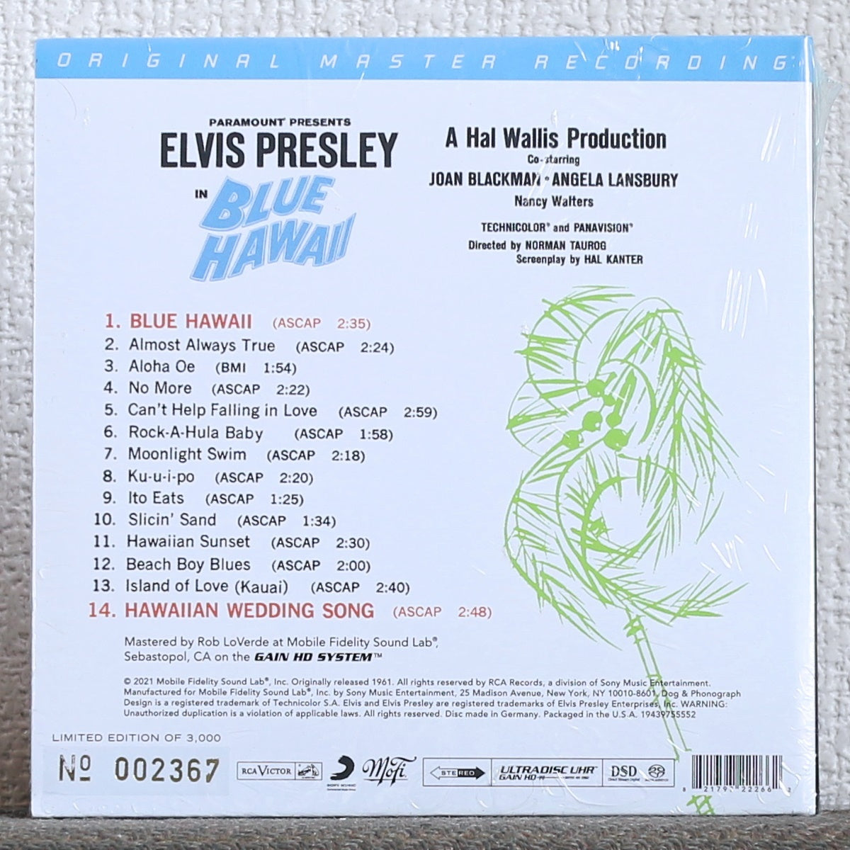Elvis Presley Blue Hawaii CD SACD High Quality Limited 3000 | Japansoundstore