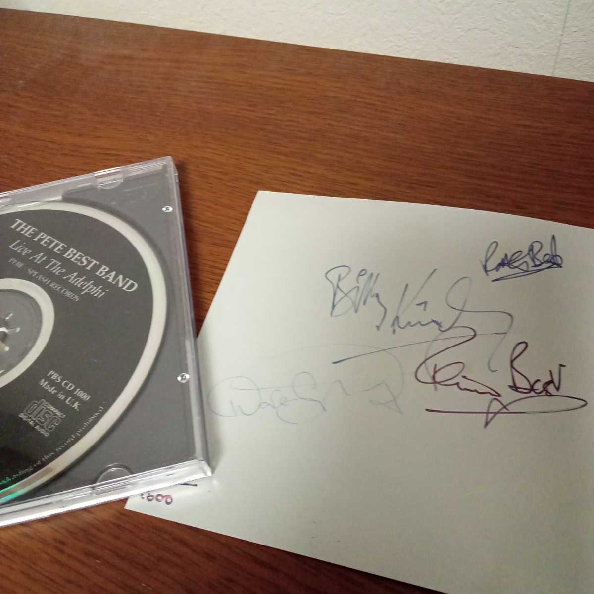 Pete Best Band "Live At Adelphi" Limited Autographed CD Beatles Used | Japansoundstore