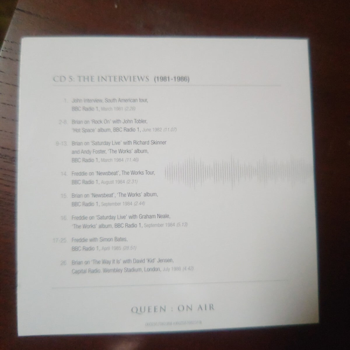 Queen On Air BBC Sessions 6CD Limited Edition Import Box | Japansoundstore