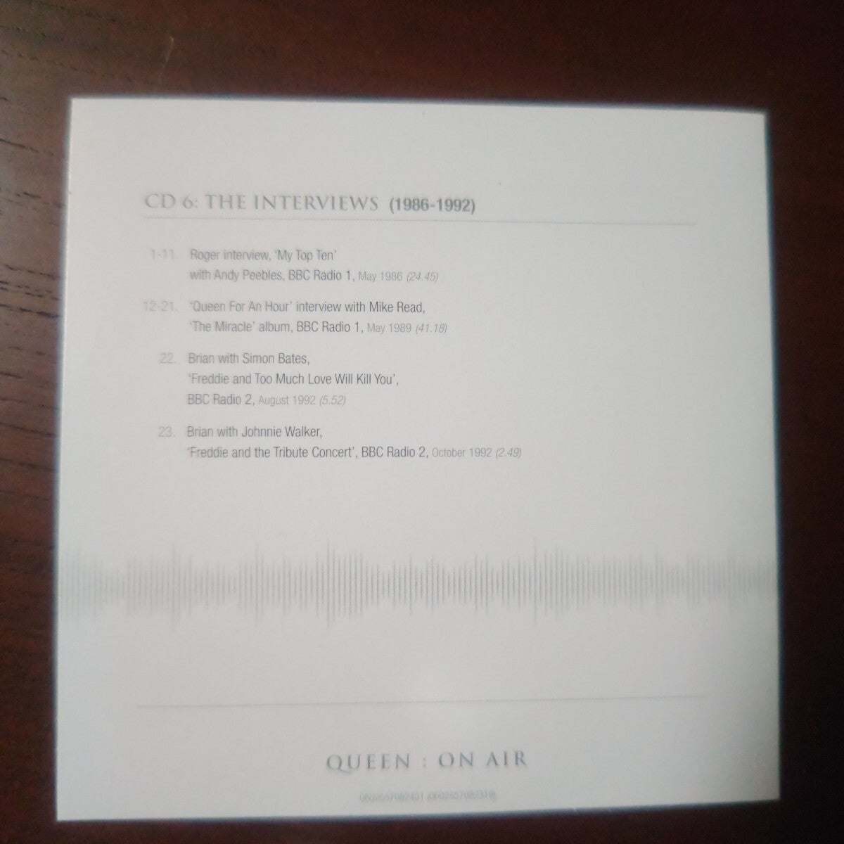 Queen On Air BBC Sessions 6CD Limited Edition Import Box | Japansoundstore