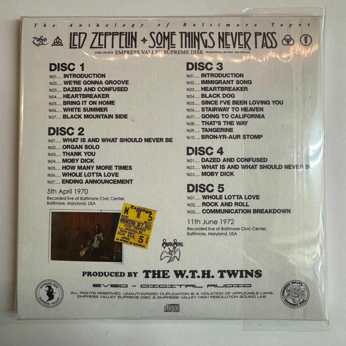 LED Zeppelin 9CD Box Set Limited 100 Baltimore 1970-73 Rock Music | Japansoundstore