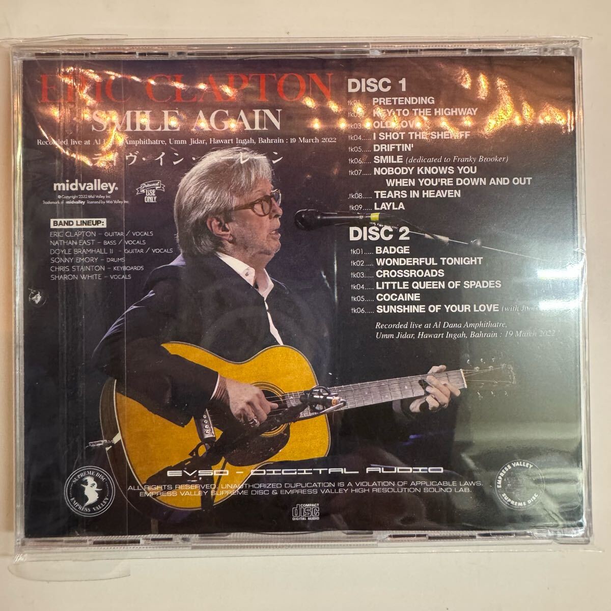 Eric Clapton Smile Again 2CD Live Bahrain 2022 Special Price | Japansoundstore