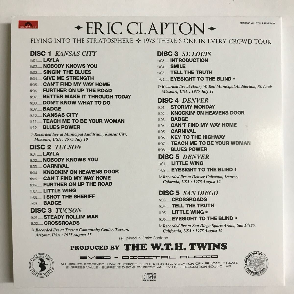 Eric Clapton Flying Into The Stratosphere 4CD + 5CD Limited Edition 200 Sets | Japansoundstore