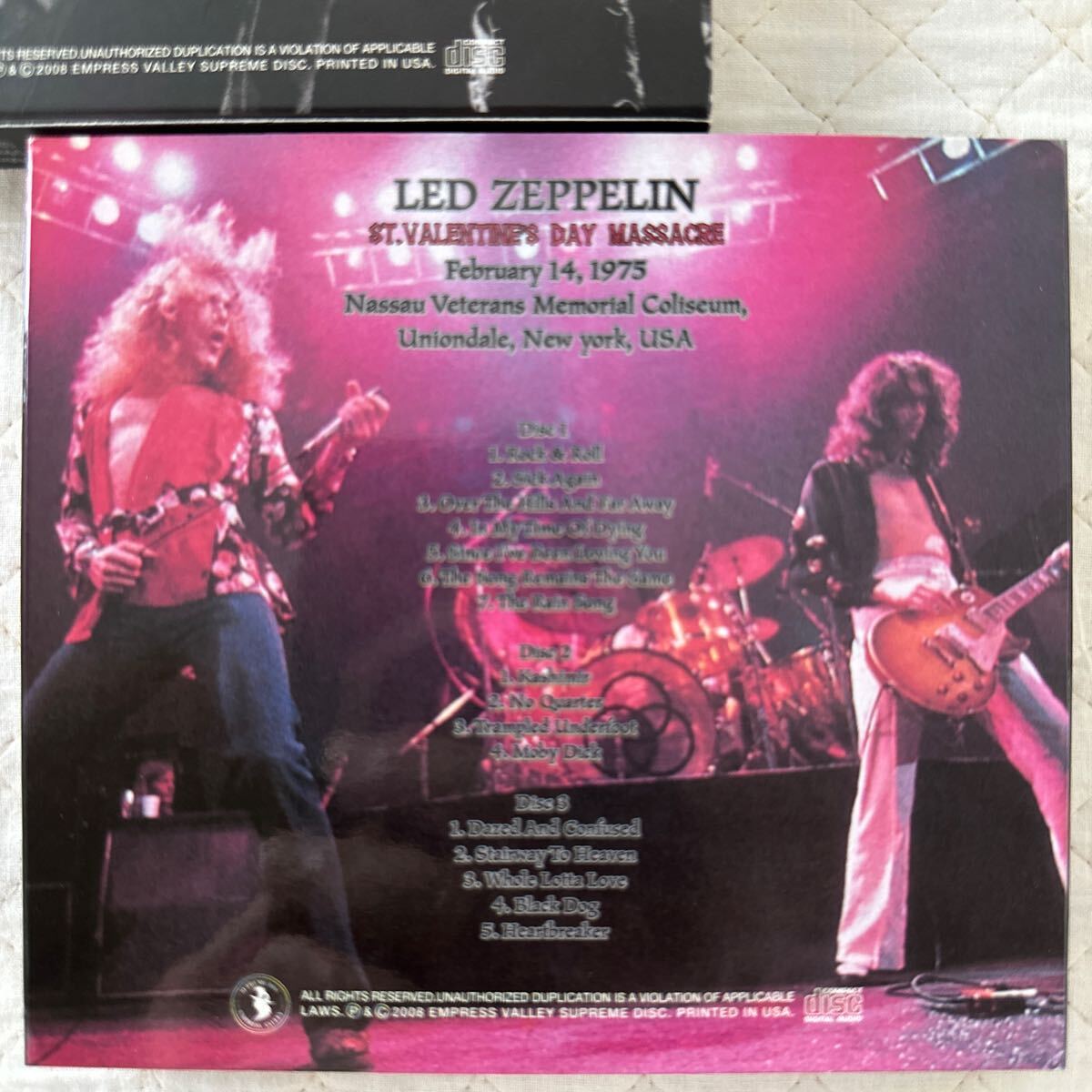 LED Zeppelin 3CD Limited Digipak Nassau 1975 Valentine’s Day Massacre Used | Japansoundstore