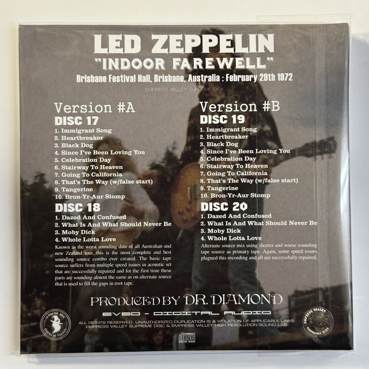 Led Zeppelin Thunder Down Under Limited 55pcs 20CD+Bonus Numbered Used | Japansoundstore