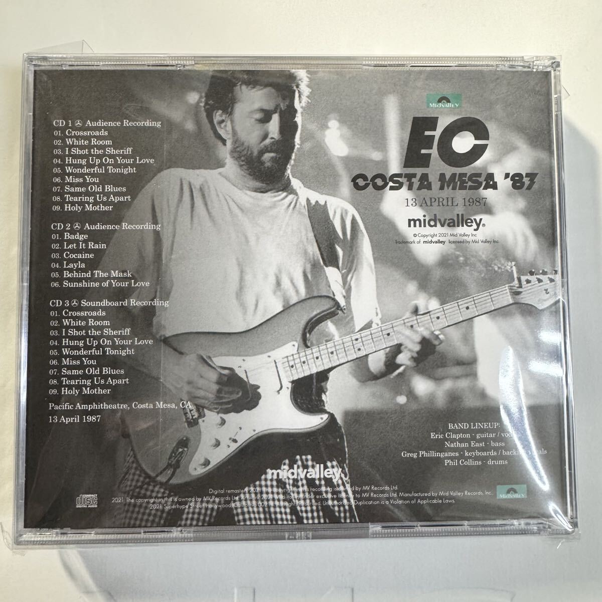 Eric Clapton Costa Mesa 1987 3CD Live Audience Recording Used | Japansoundstore