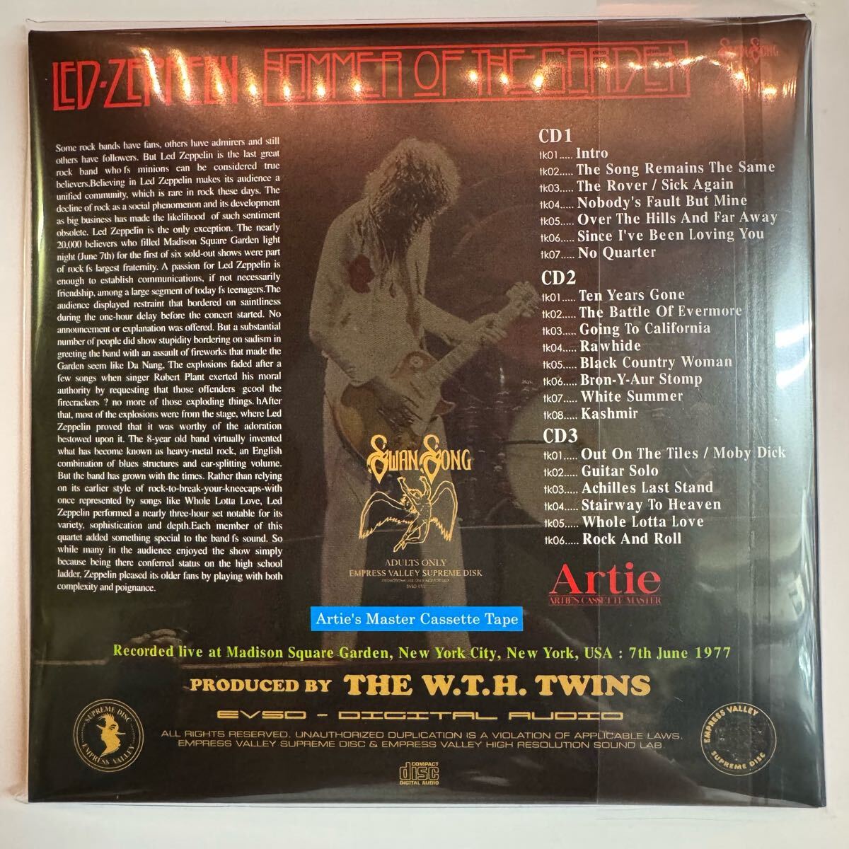 LED ZEPPELIN Hammer of the Garden 6CD Soundboard 1977 Limited Edition | Japansoundstore