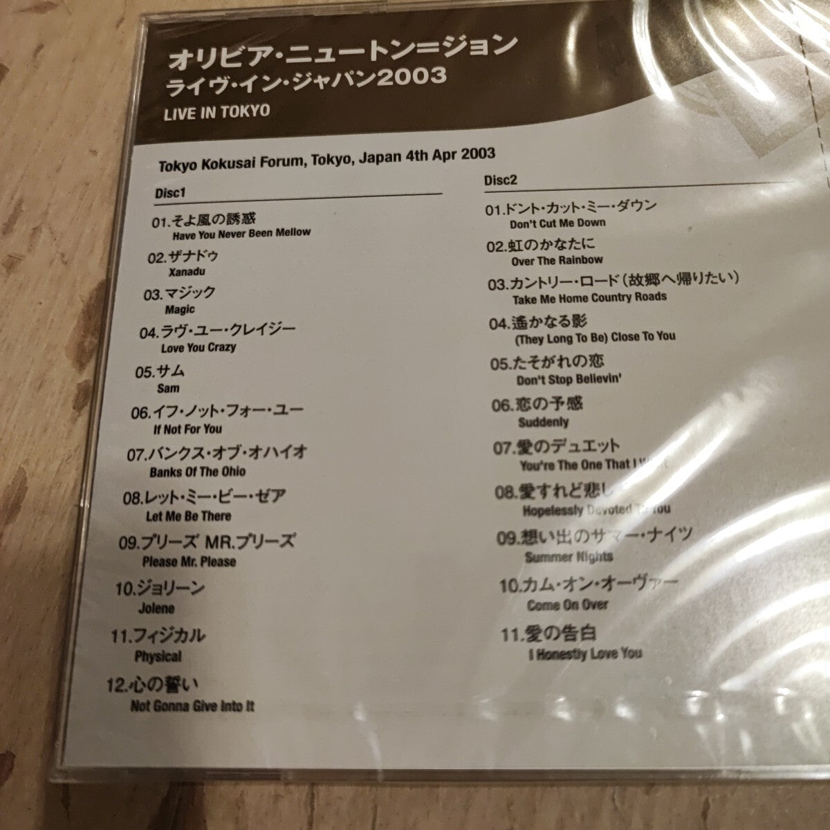 Olivia ton John Alive The Live 2CD Japan 2003 Limited Edition Unopened | Japansoundstore