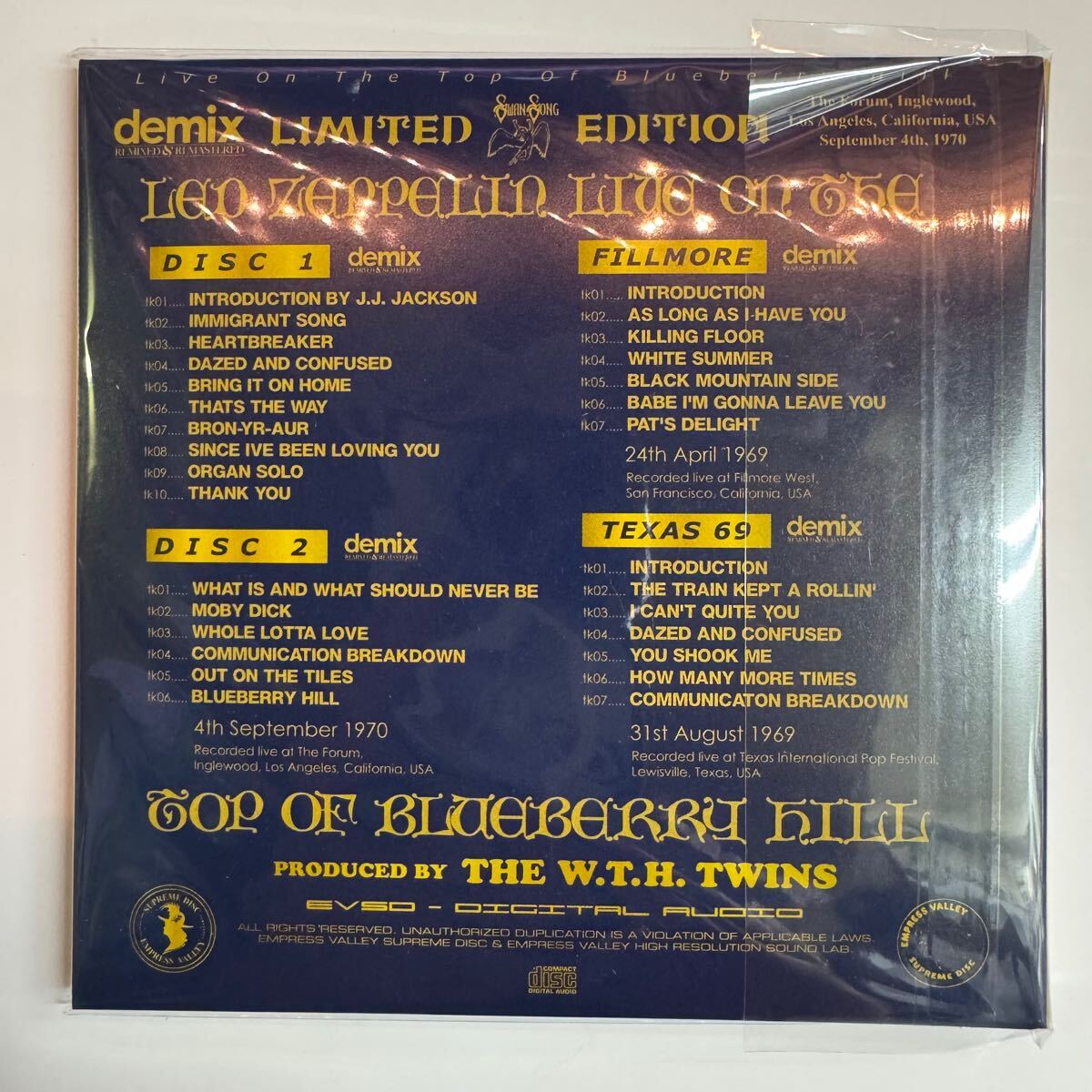 Led Zeppelin Live on Blueberry Hill 7CD Limited Boxset 3rd Edition | Japansoundstore