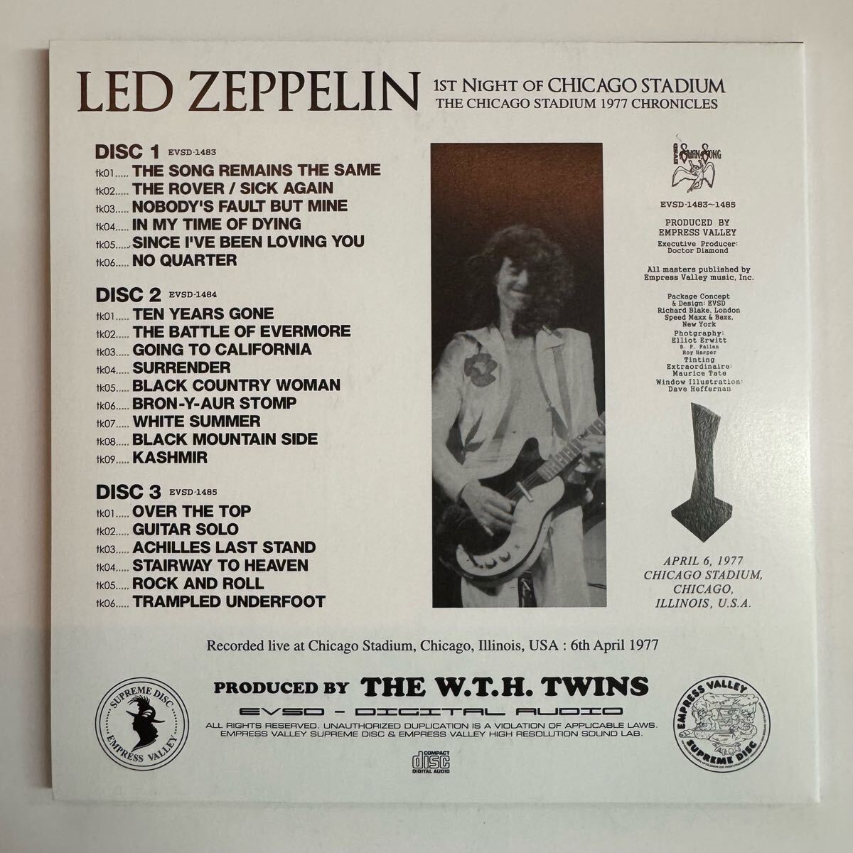 Led Zeppelin / Chicago Fire 9CD Box Set - 1977 Live Chicago Performance Used | Japansoundstore