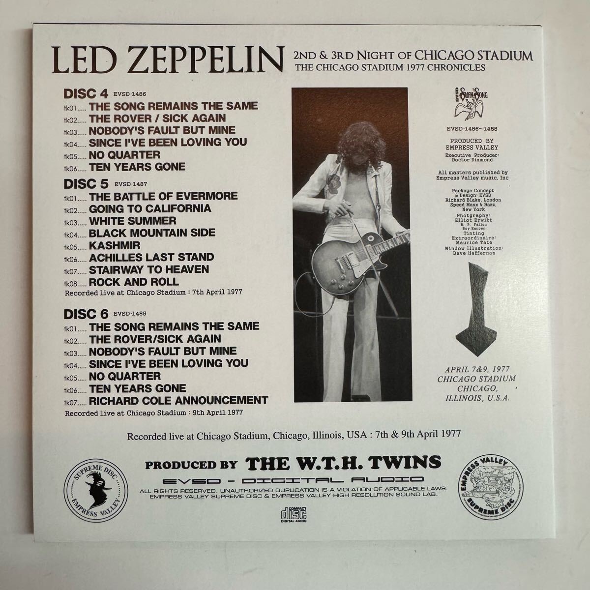 Led Zeppelin / Chicago Fire 9CD Box Set - 1977 Live Chicago Performance Used | Japansoundstore