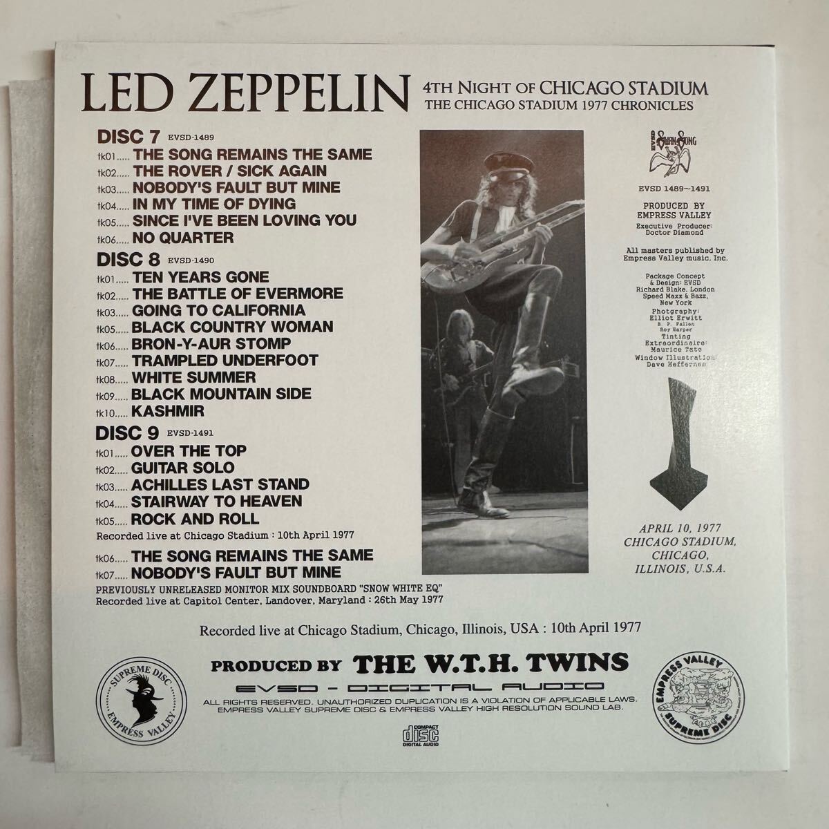 Led Zeppelin / Chicago Fire 9CD Box Set - 1977 Live Chicago Performance Used | Japansoundstore