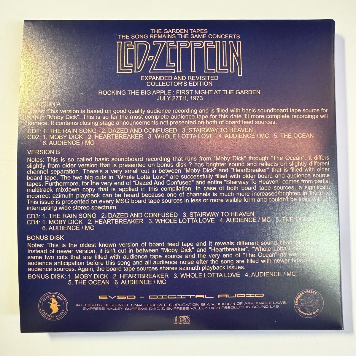 Led Zeppelin The Garden Tapes 18CD Box Set Limited Reproduction Blues | Japansoundstore