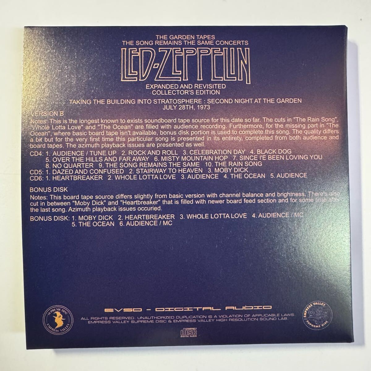 Led Zeppelin The Garden Tapes 18CD Box Set Limited Reproduction Blues | Japansoundstore