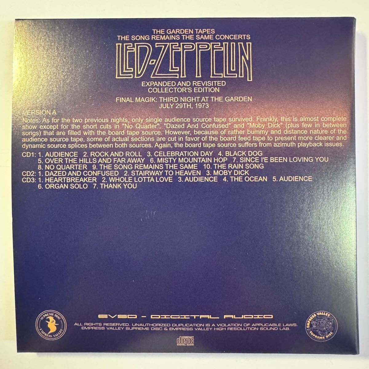 Led Zeppelin The Garden Tapes 18CD Box Set Limited Reproduction Blues | Japansoundstore