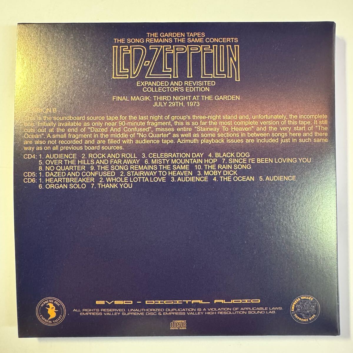 Led Zeppelin The Garden Tapes 18CD Box Set Limited Reproduction Blues | Japansoundstore