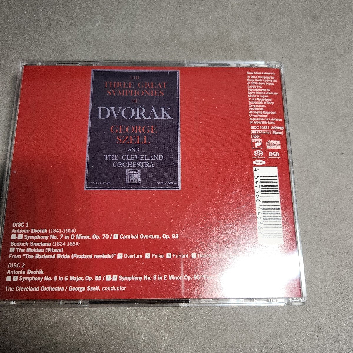 Dvorak Symphony 7-9 SACD Hybrid Cell Szell Classical Near Mint | Japansoundstore