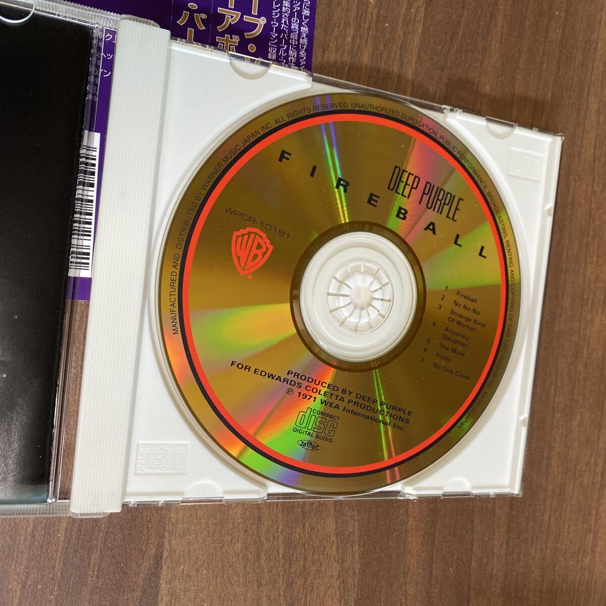 Deep Purple Fireball Gold CD Limited Press Used, No Scratches, 80409 | Japansoundstore