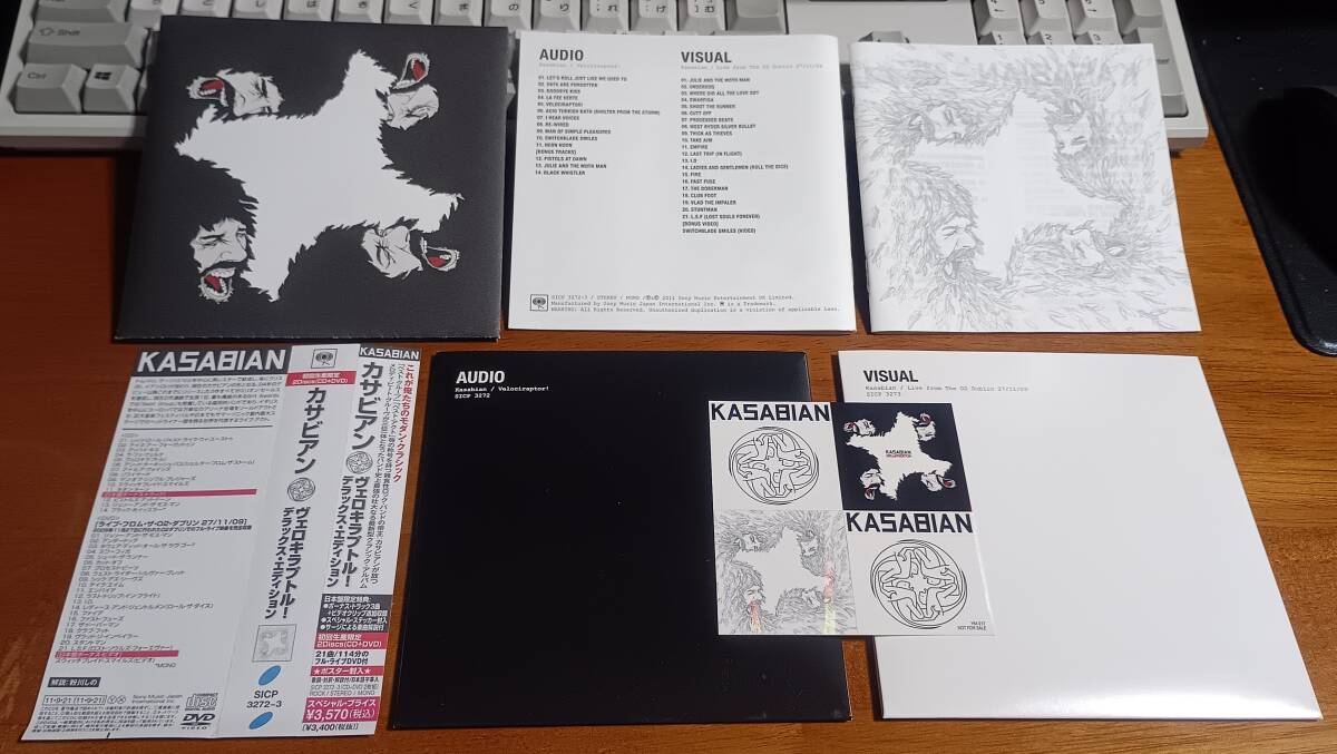 Kasabian Velociraptor Deluxe CD DVD Limited Edition Used, Empire, West Ryder | Japansoundstore