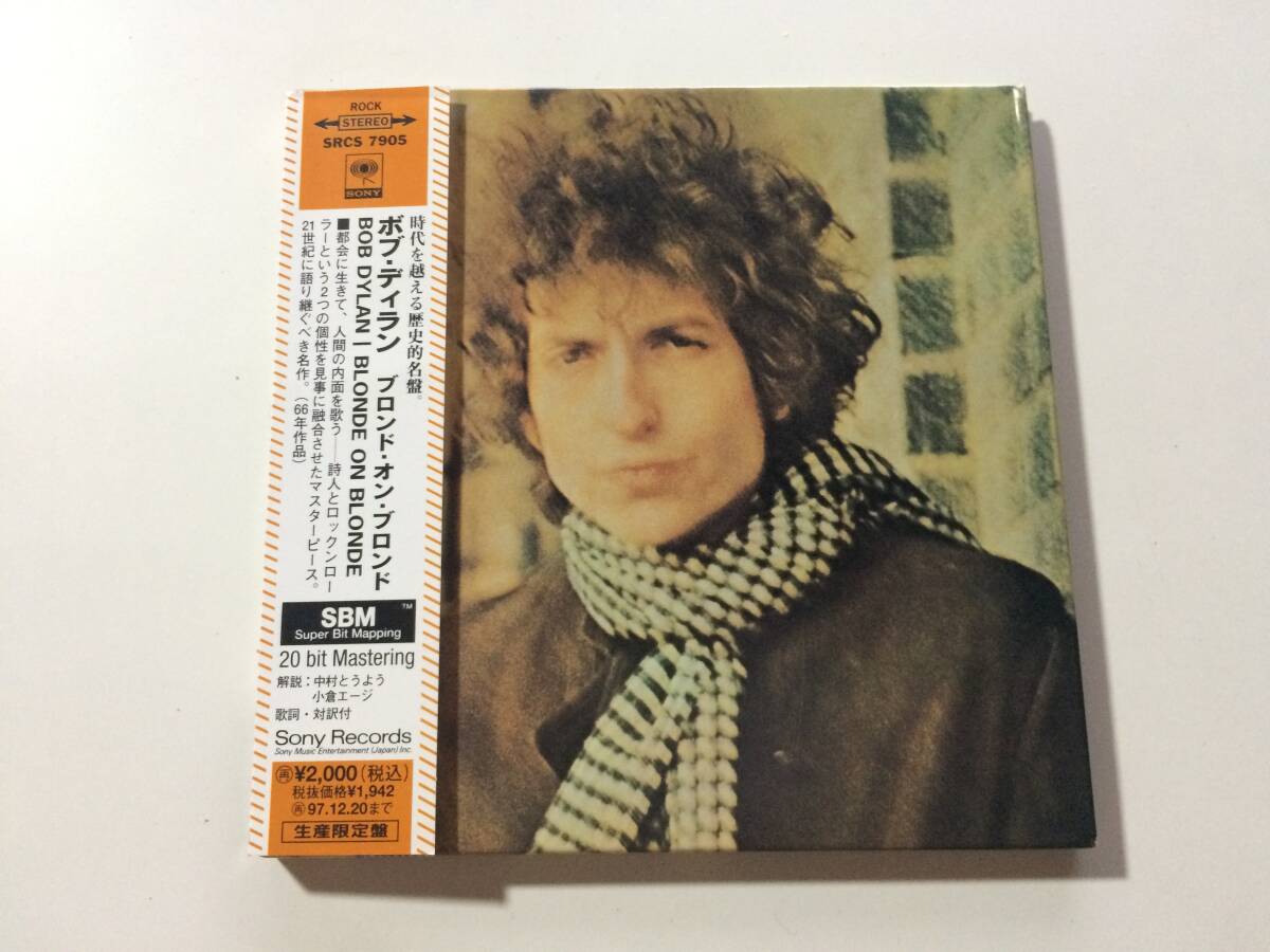 Bob Dylan Blonde on Blonde Limited First Press CD Paper Jacket SRCS-7905 Used | Japansoundstore